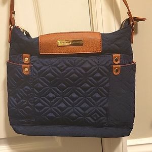 Adrienne Vittadini® | Navy Quilted Passport Crossbody Bag